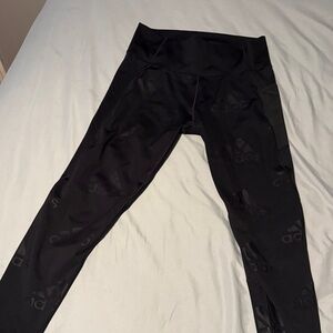 Adidas Black Logo Leggings